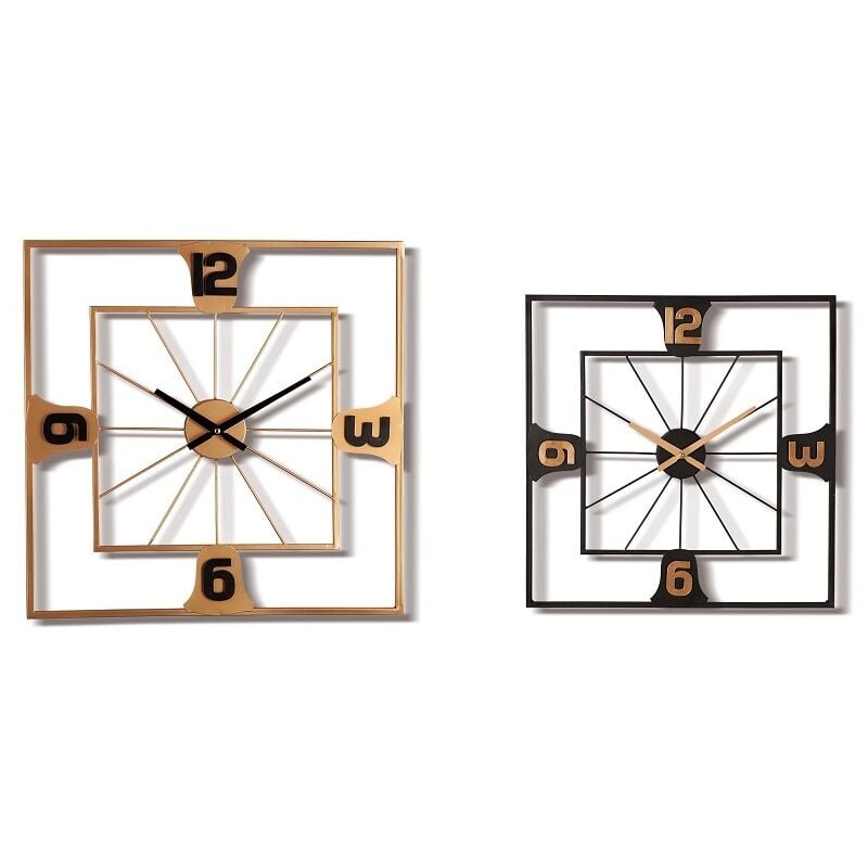 foto del prodotto orologio da parete in ferro 71.5cm in 2 colori