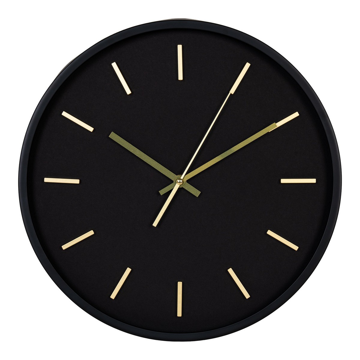 foto del prodotto orologio da parete kensington, nero, plastica, 4,5x35x35 cm, epikasa