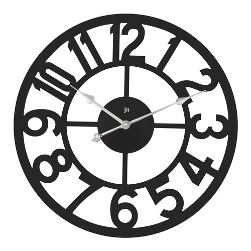 foto del prodotto orologio da parete lowell 21551n justaminute nero