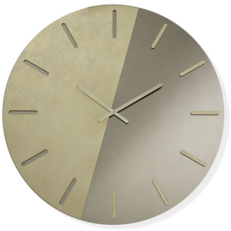 foto del prodotto orologio da parete mack rotondo d60 cm bicolore bronzo e oro