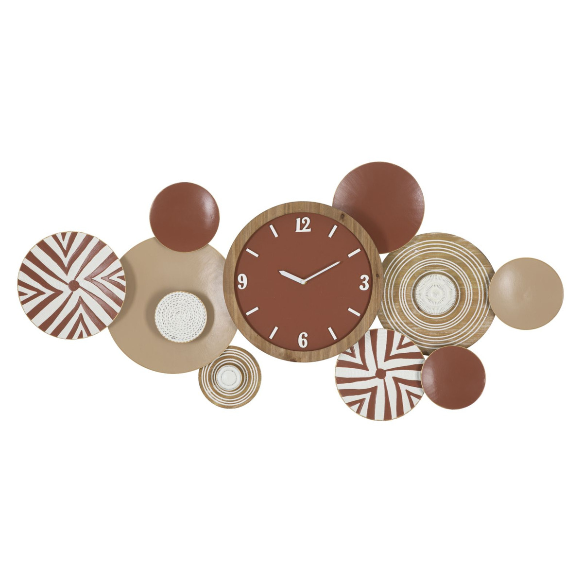foto del prodotto orologio da parete mf251, multicolore, metallo, 127,6x7,6x61 cm, epikasa