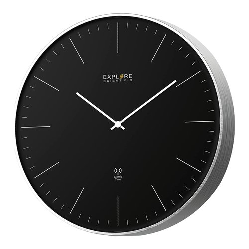 foto del prodotto orologio da parete no numbers black e silver d. 25cm rac1001