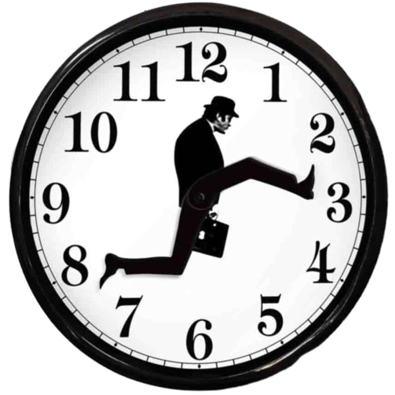 foto del prodotto orologio da parete, orologio rotondo da parete in vetro, orologio silenzioso muto, decorazione per ufficio domestico eosnow