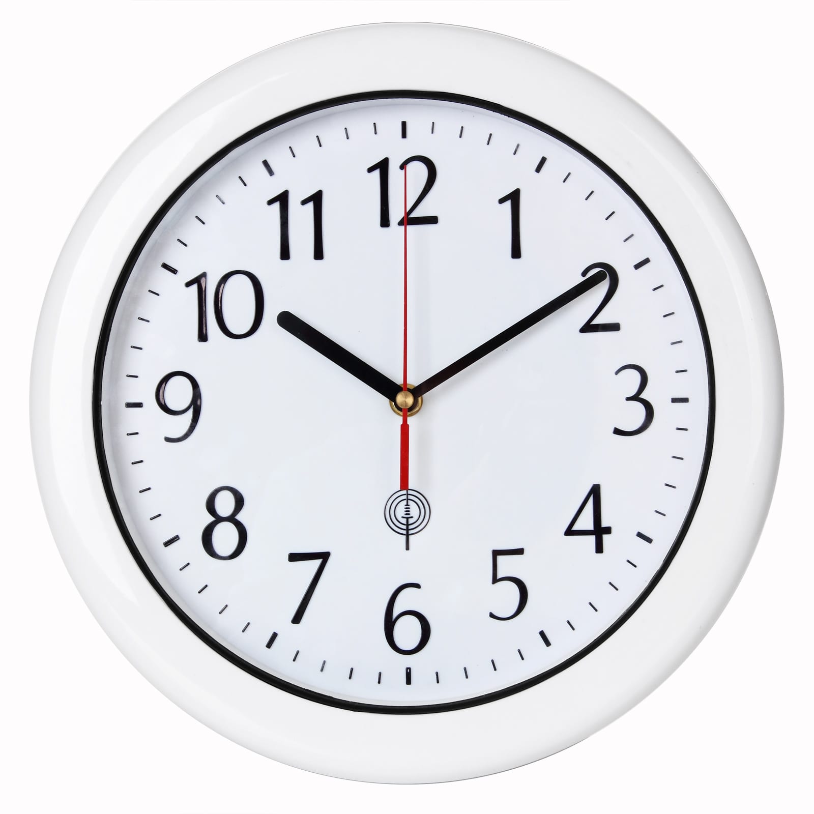 foto del prodotto orologio da parete radiocomandato bianco 30cm impermeabile