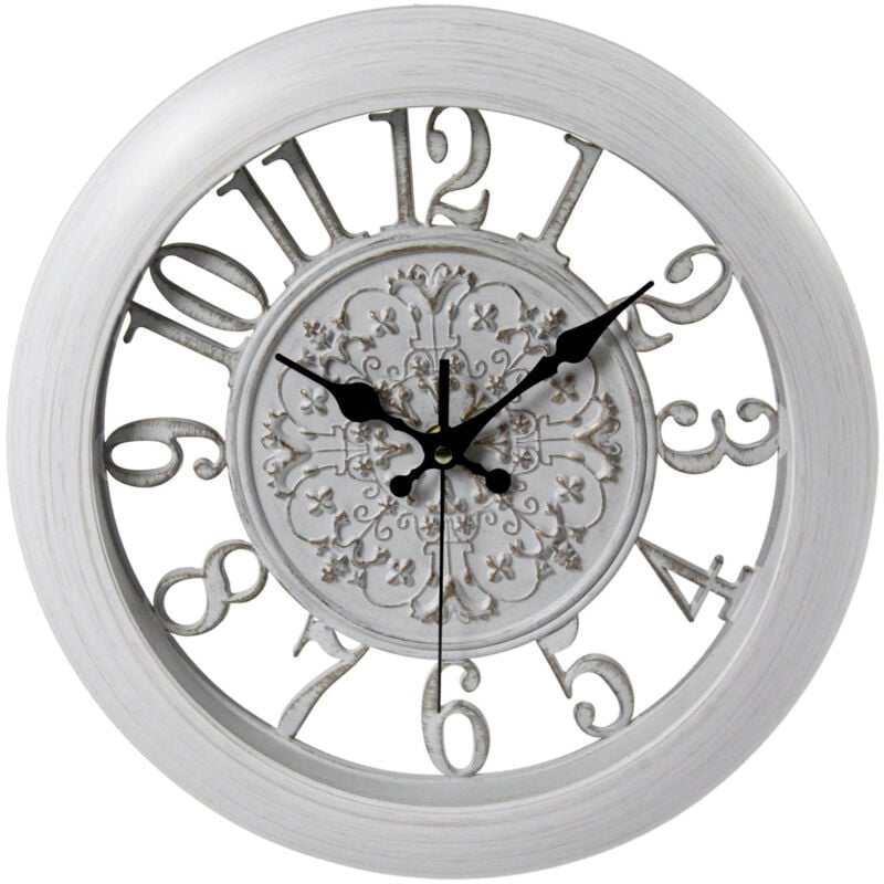 foto del prodotto orologio da parete rotondo silenzioso vintage 31 cm
