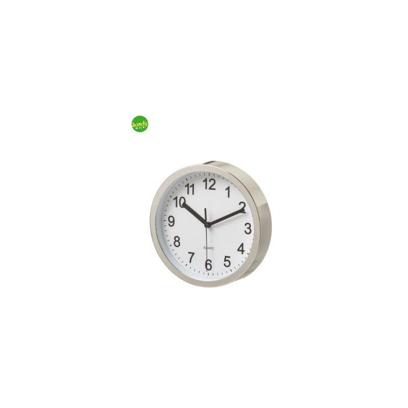 foto del prodotto orologio da parete unimasa 19,5cm cromo
