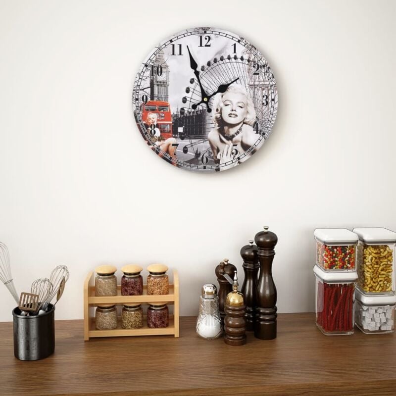foto del prodotto orologio da parete vintage 30 cm vidaxl