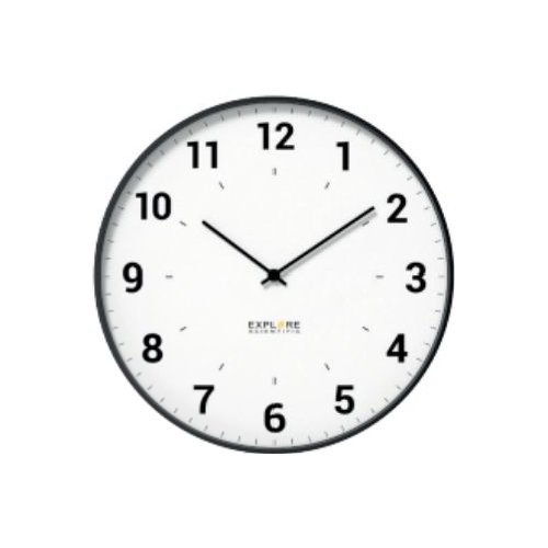 foto del prodotto orologio da parete with numbers white e silver d. 25cm rac1003