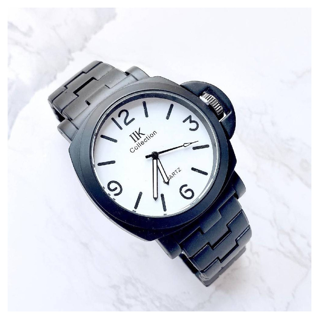 foto del prodotto orologio da polso ik collection uomo analogico quarzo grande nero fondo bianco trade shop traesio