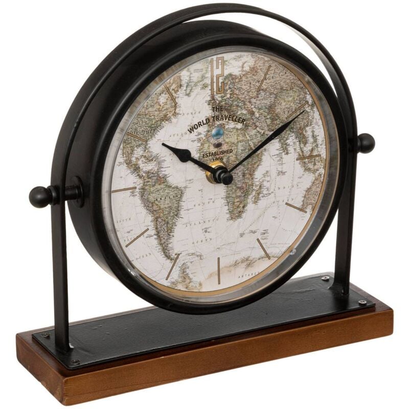 foto del prodotto orologio da tavolo flavia nero h20cm atmosphera cr ateur d int rieur