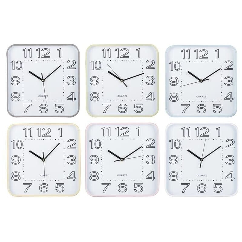 foto del prodotto orologio easy quadrato da 30 cm in colore assortito - maury's