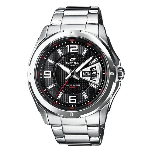 foto del prodotto orologio edifice classic nero e inox ef 129d 1avef