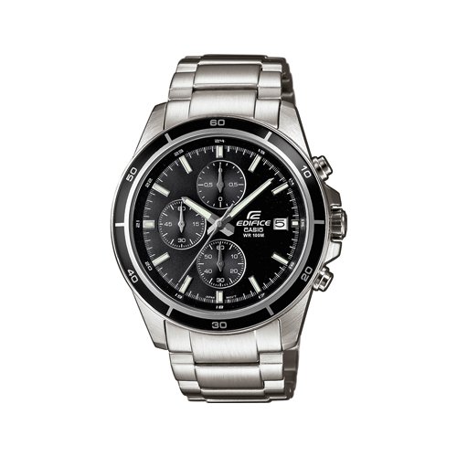 foto del prodotto orologio edifice classic nero e inox efr 526d 1avuef