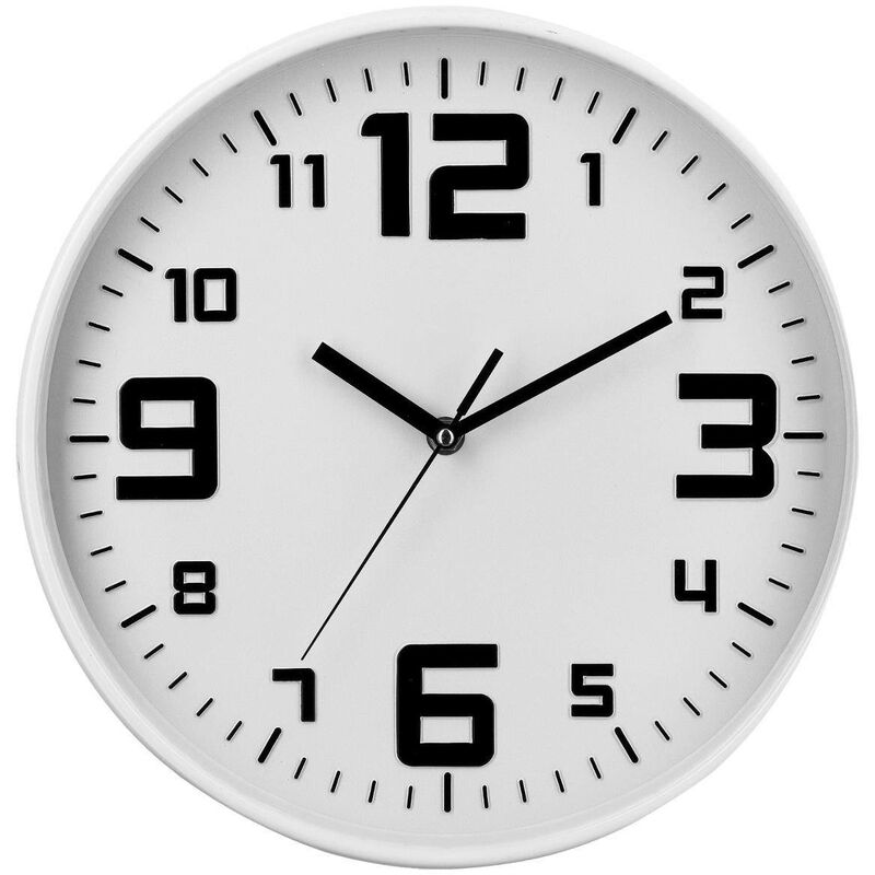foto del prodotto orologio in plastica bianca elian d30cm atmosphera cr ateur d int rieur