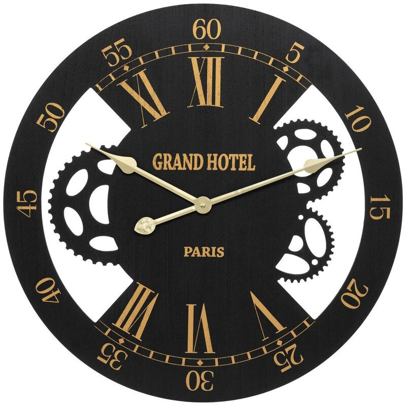 foto del prodotto orologio meccanico camillo d54cm nero atmosphera cr ateur d int rieur