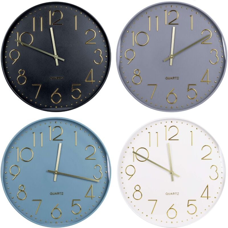 foto del prodotto orologio parete 50cm 4 colori assortiti