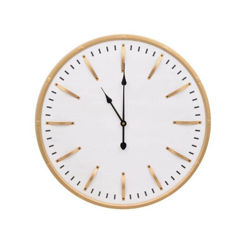 foto del prodotto orologio parete wood gold cm60x4,5