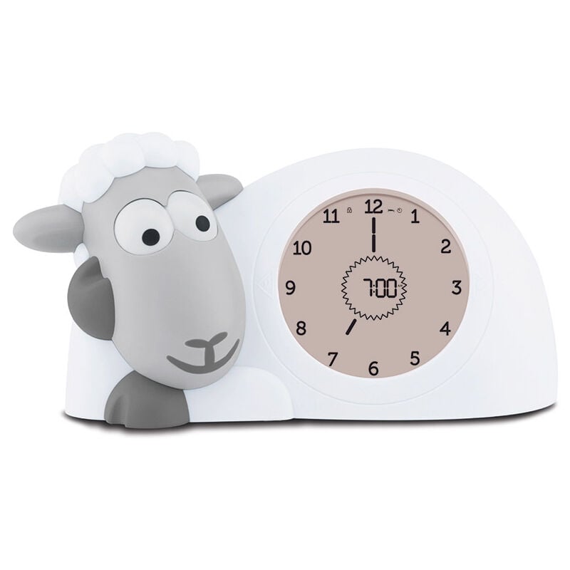 foto del prodotto orologio pecora multifunzione 20x12x14 cm con sveglia bianco grigio