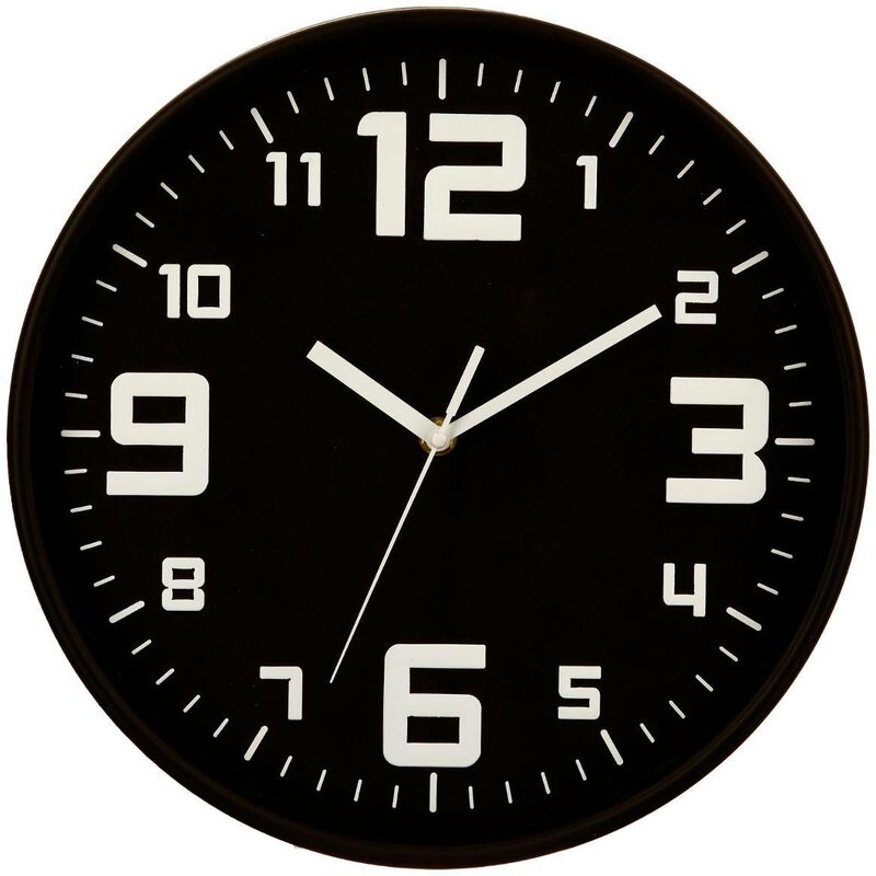 foto del prodotto orologio silence argento nero d30cm atmosphera cr ateur d int rieur