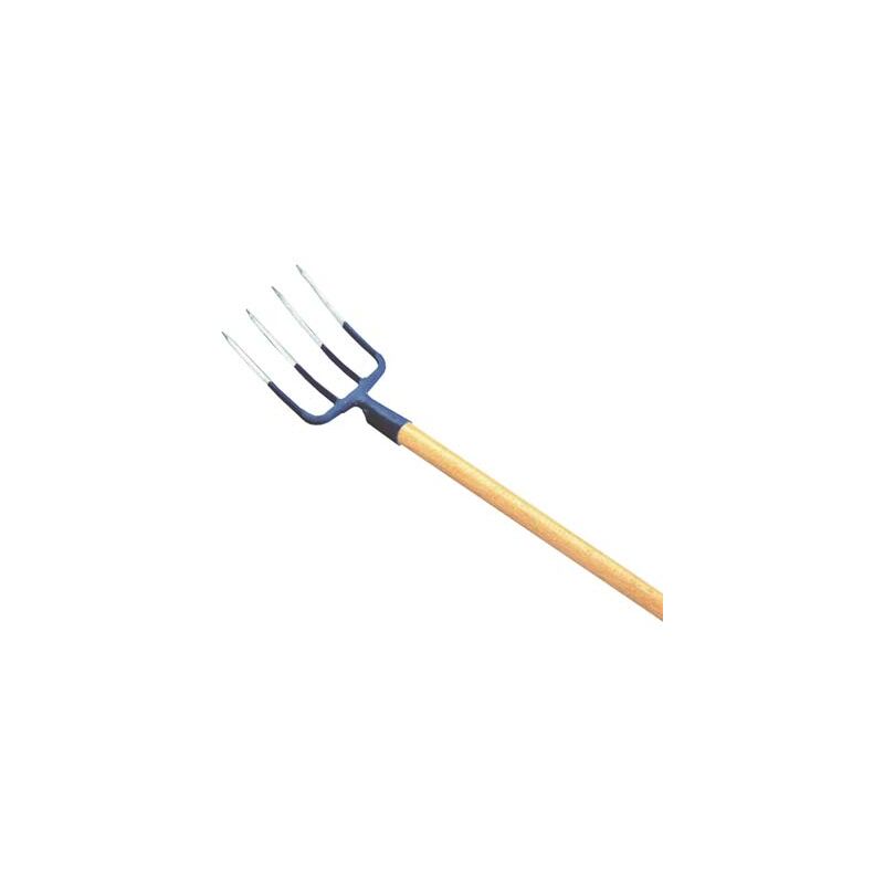 foto del prodotto orsatti forca a vangare m.legno acciaio temprato faggio denti 4 h.cm 170