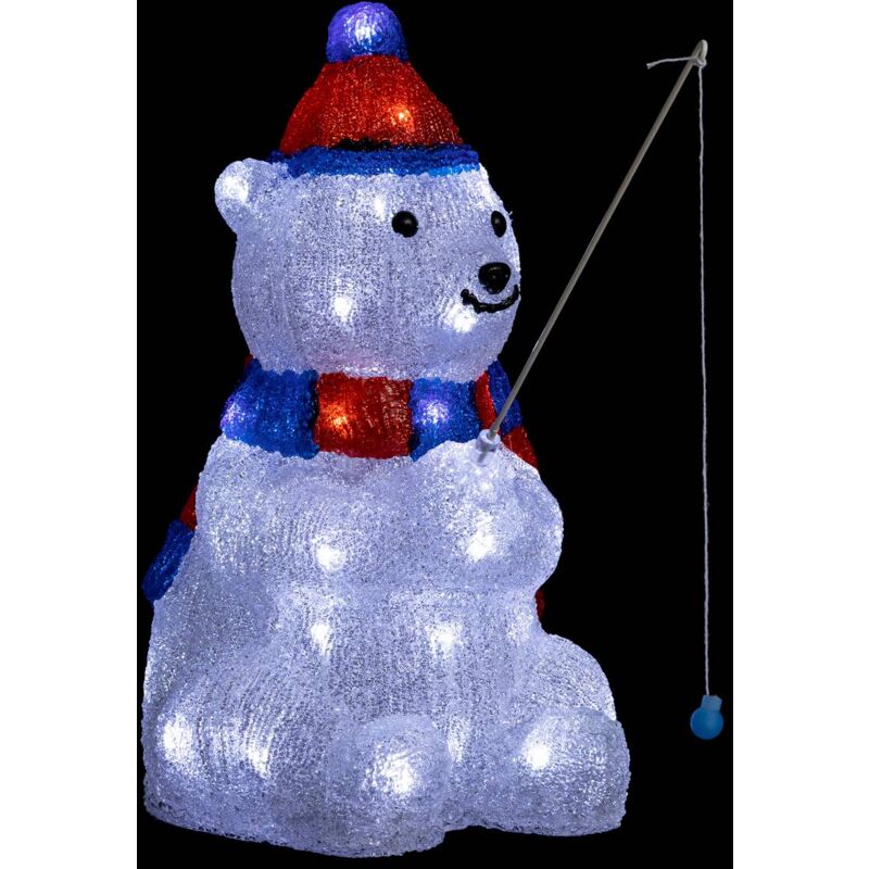 foto del prodotto orso da esterno h39cm 40 led trasformatore feeric lights christmas
