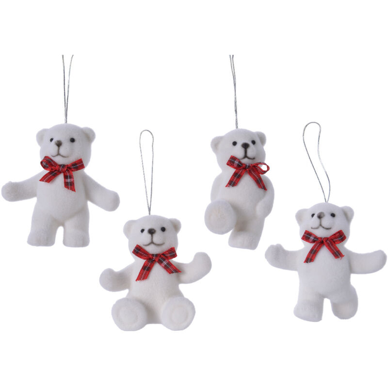 foto del prodotto orso di plastica con folla di brillantini 4ass l 7.5 x p 5.5 x h 6.2 cm