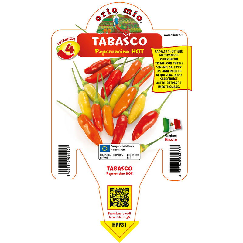 foto del prodotto orto mio 4 peperoncino tabasco