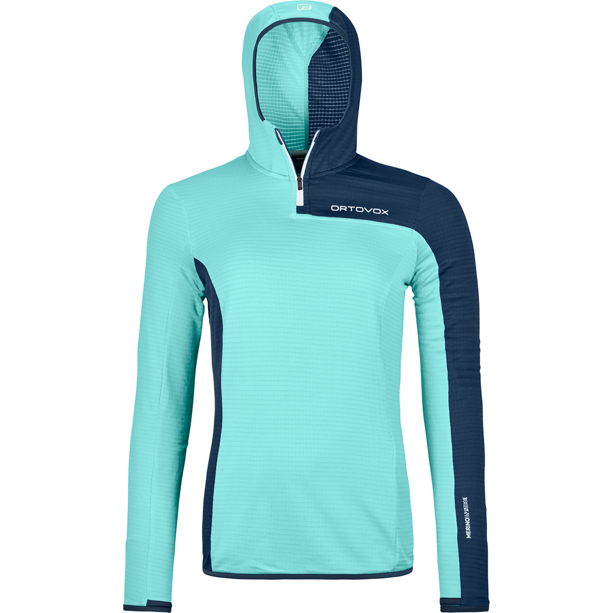 foto del prodotto ortovox donna felpa fleece light grid zn