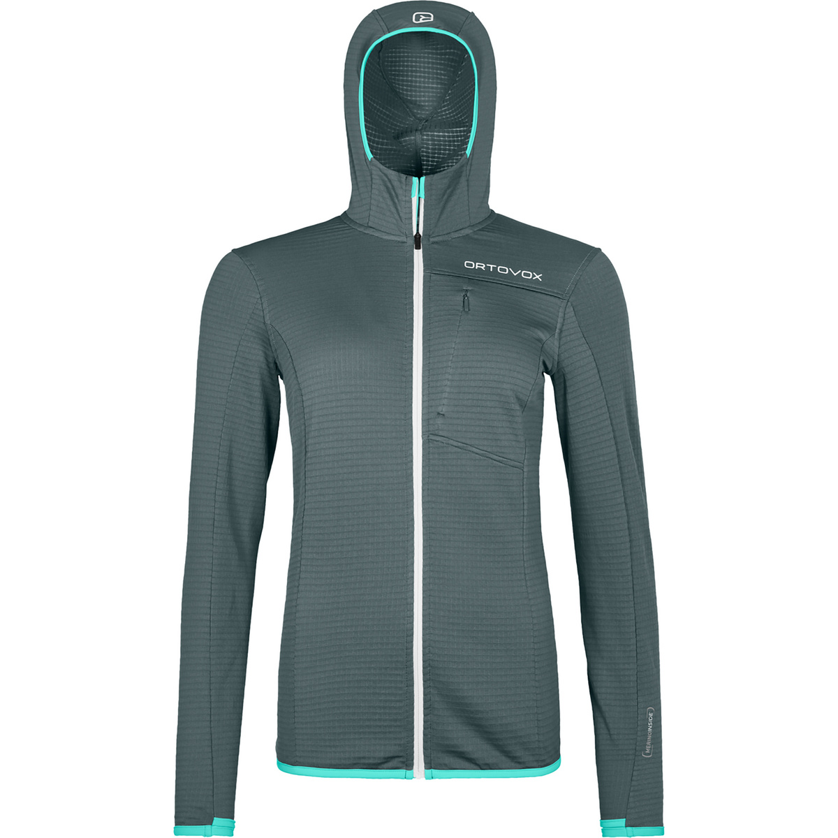 foto del prodotto ortovox donna giacca con cappuccio fleece light grid