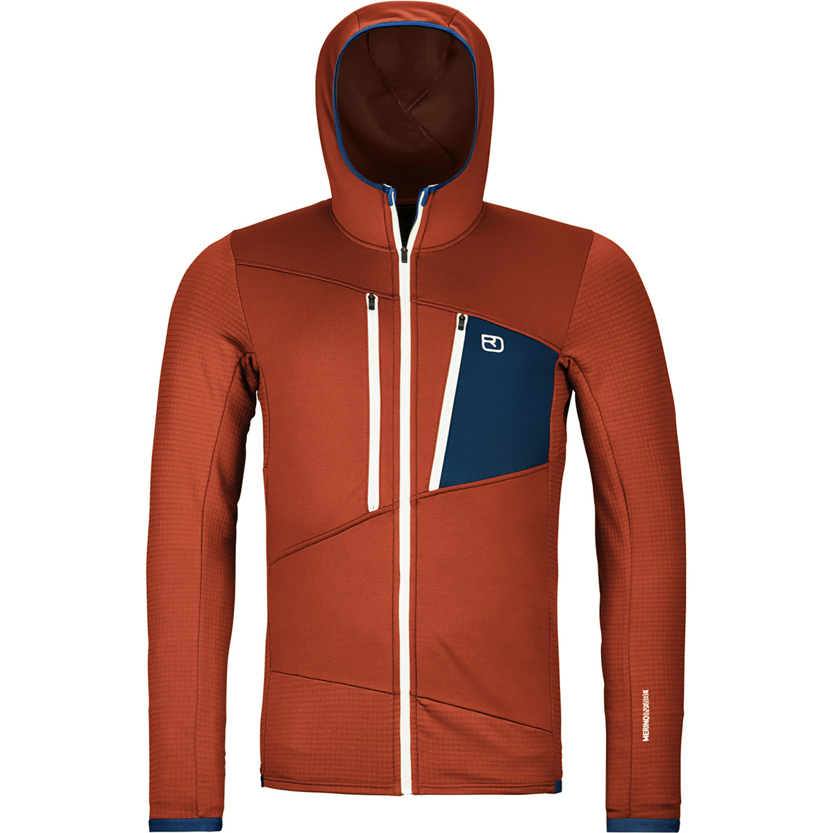 foto del prodotto ortovox uomo felpa fleece grid hoodie