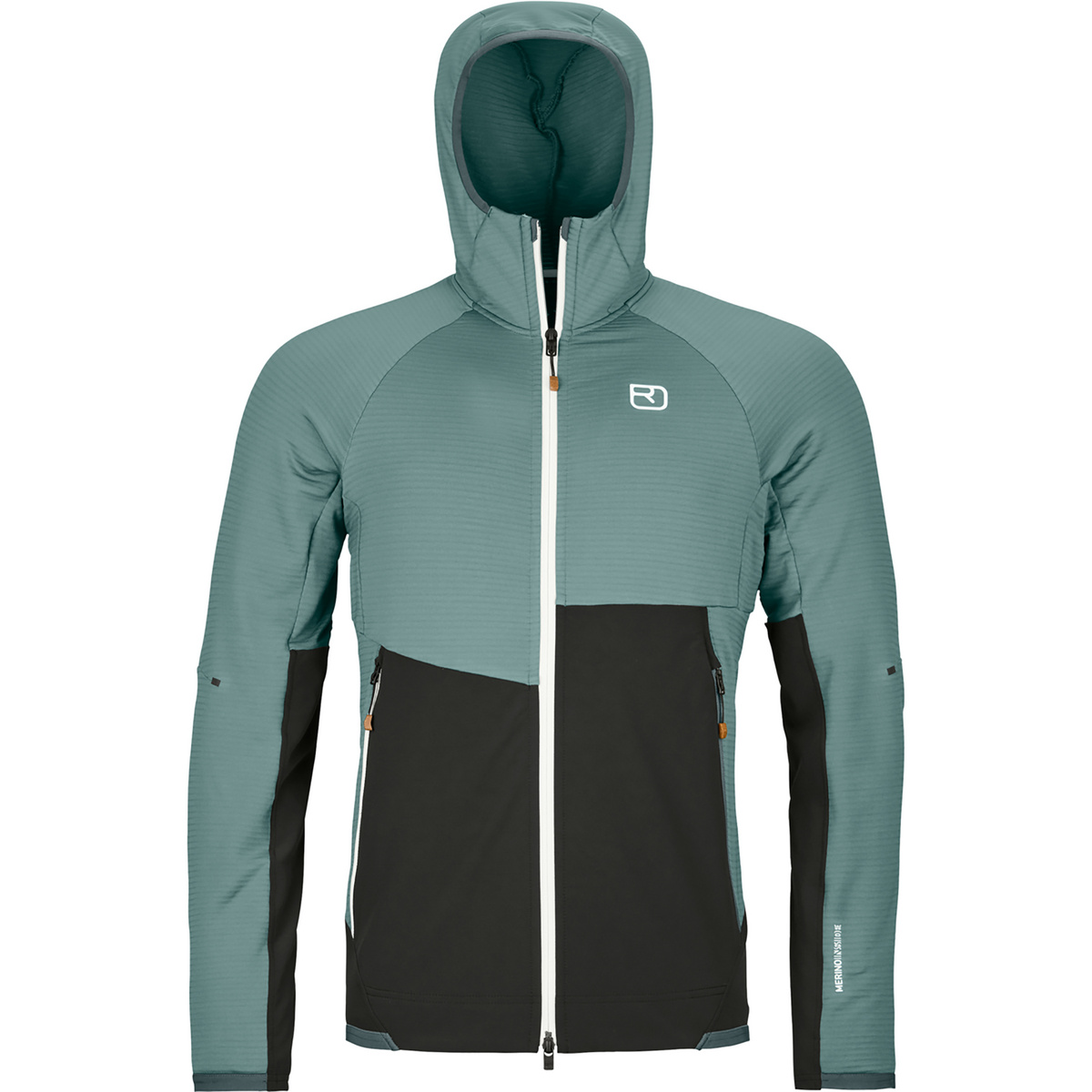 foto del prodotto ortovox uomo felpa fleece rib hoodie
