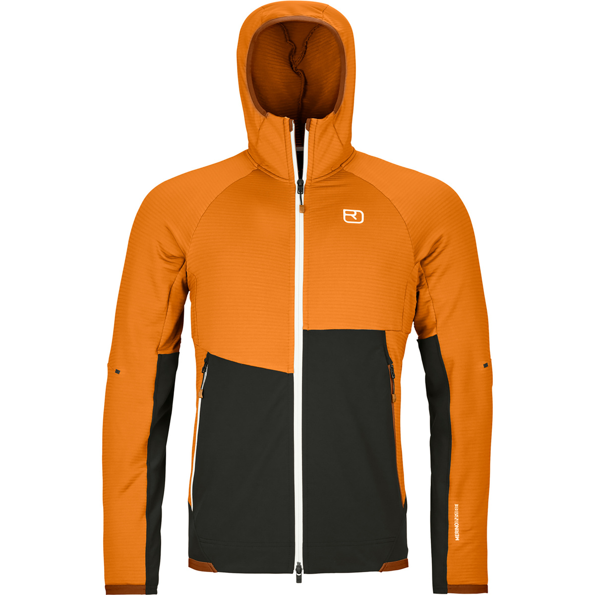 foto del prodotto ortovox uomo felpa fleece rib hoodie