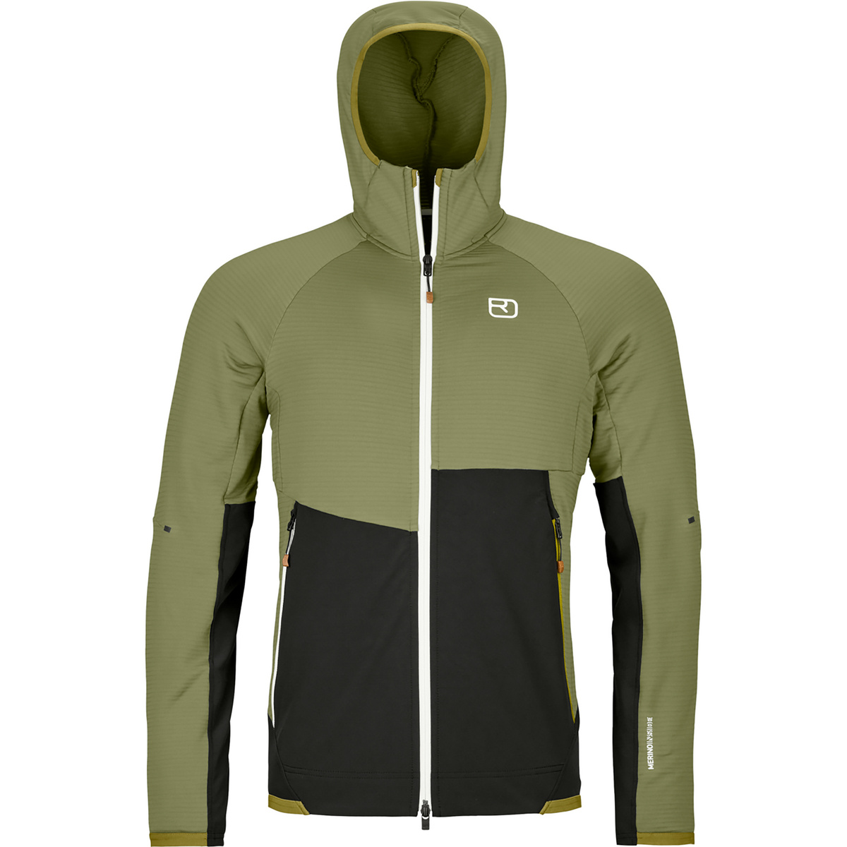 foto del prodotto ortovox uomo felpa fleece rib hoodie