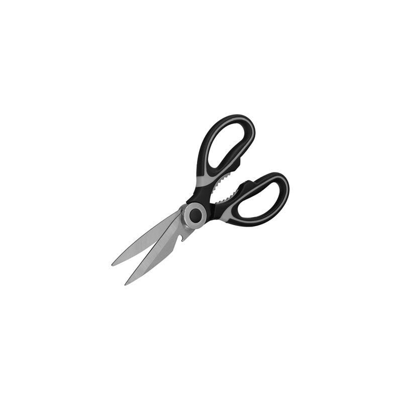 foto del prodotto oryx forbici da cucina lame in acciaio inox, impugnature ergonomiche in tpr con custodia protettiva