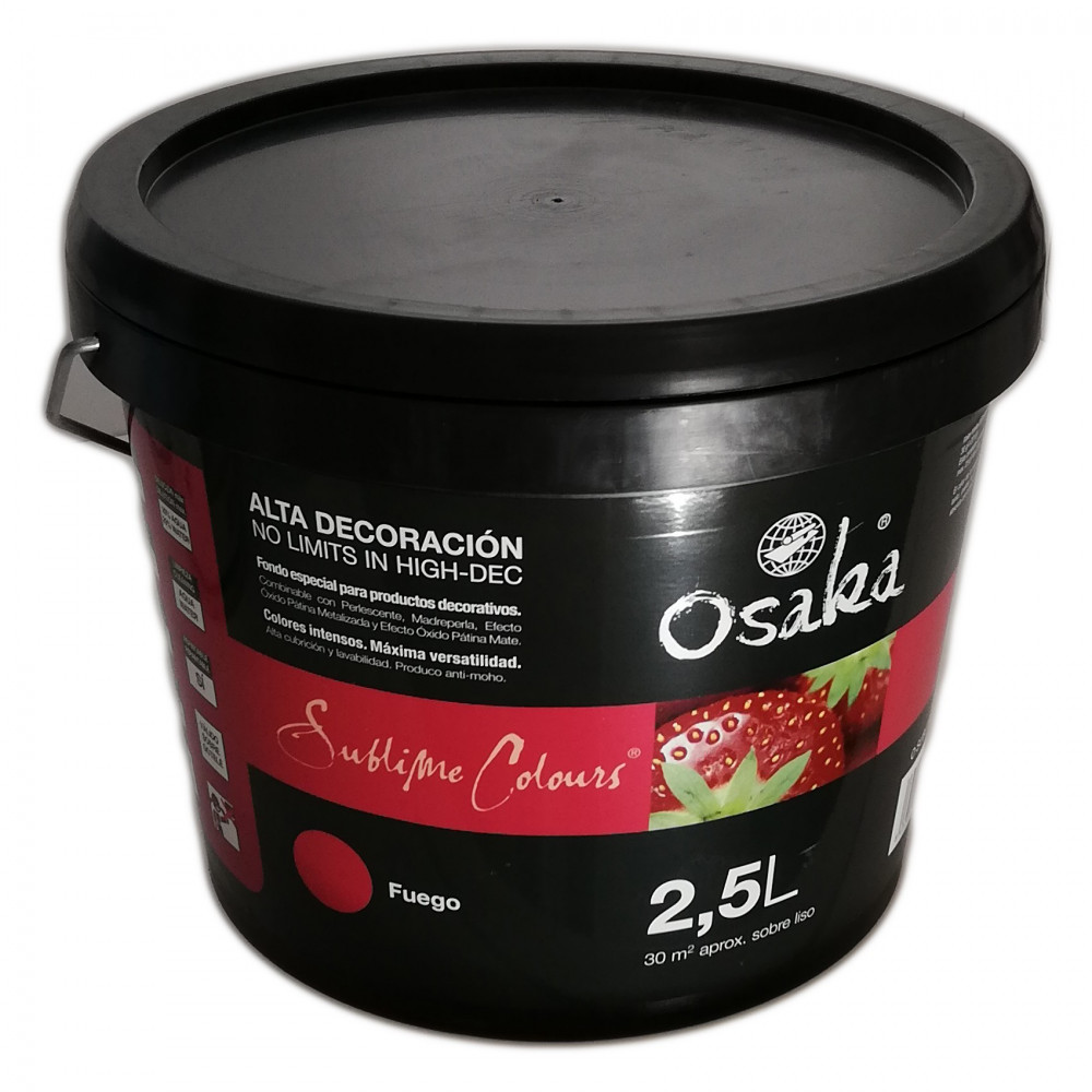 foto del prodotto osaka 2,5lt pittura lavabile per interni colore fuego
