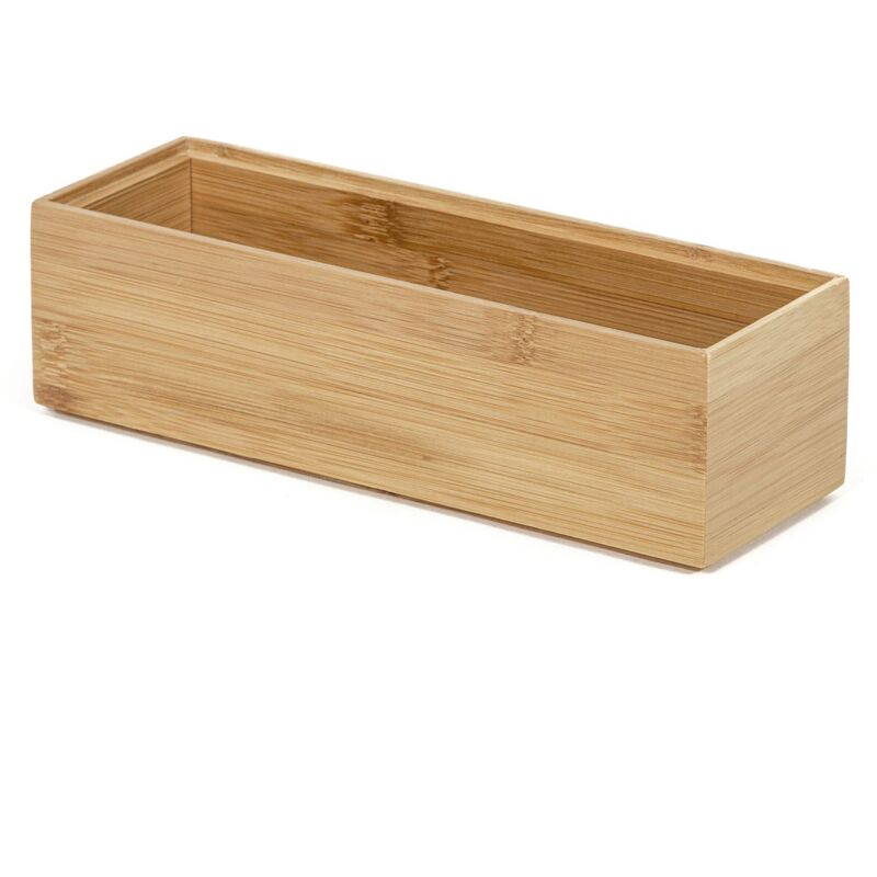 foto del prodotto osaka organizer medio in bambù collezione nature, 22.5x7.5x6.5 cm, colore naturale - compactor