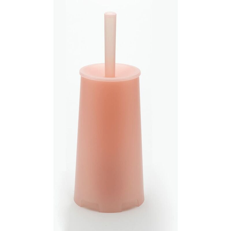 foto del prodotto oscar scopino wc da appoggio colore rosa, 35x13x13 cm peso 0,396 kg, scopino bagno con setole realizzato con resine termoplastiche, anni di garanzia