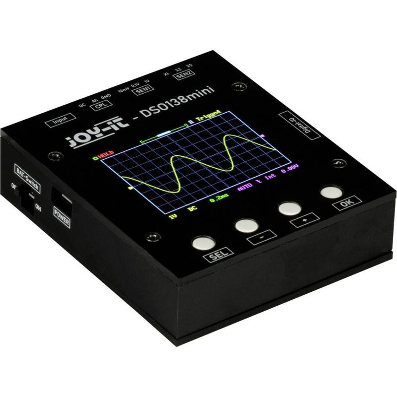 foto del prodotto oscilloscopio digitale 200 khz 1 canale 1 msa/s 1 kpts 12 bit 1 pz. - joy-it