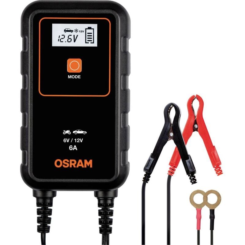foto del prodotto osram automotive oebcs906 4052899620537 caricatore automatico 6 v, 12 v 2 a, 6 a 2 a, 6 a