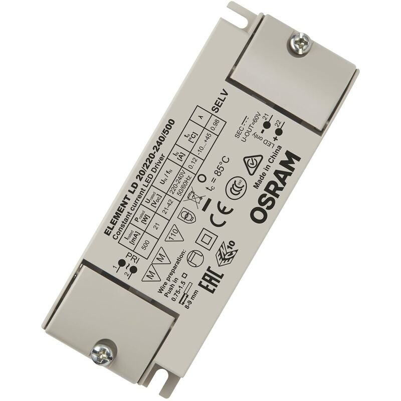 foto del prodotto osram element ld, alimentatore 8 w, grigio