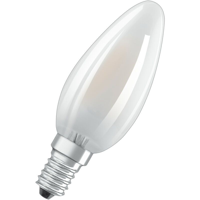 foto del prodotto osram lampada led e14 bianco caldo 2700 k 4 w sostituisce lampade ad incandescenza 40w opaca led base classic b confezione da 5