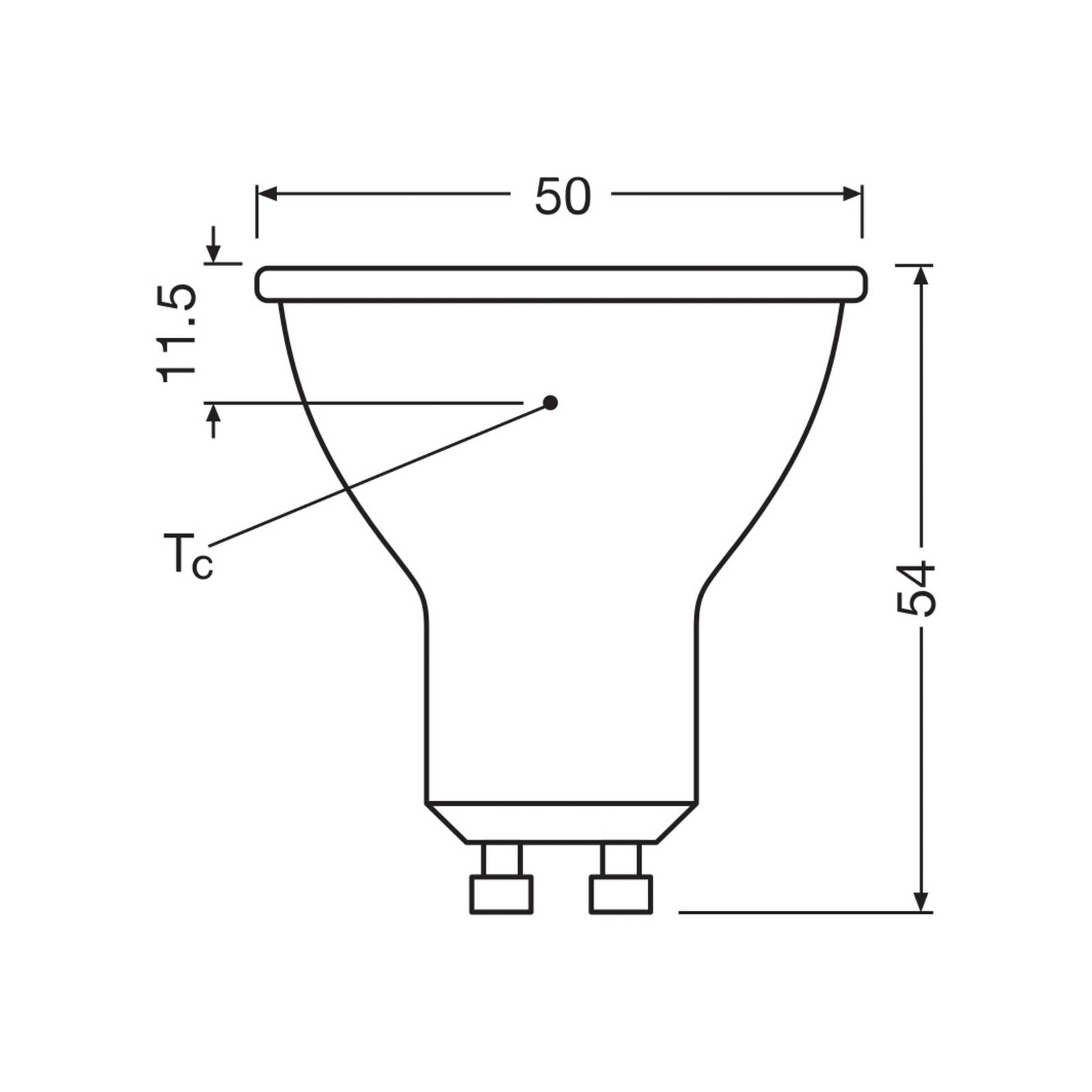 foto del prodotto osram lampadina led a riflettore gu10 6,9w 36 840 chiaro
