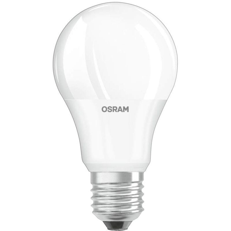 foto del prodotto osram led daylight sensor classic a pacco da 10 x lampadina led, attacco e27, bianca fredda, 4000 k, 7.50 w, equivalenti a 75 w, opaco, led
