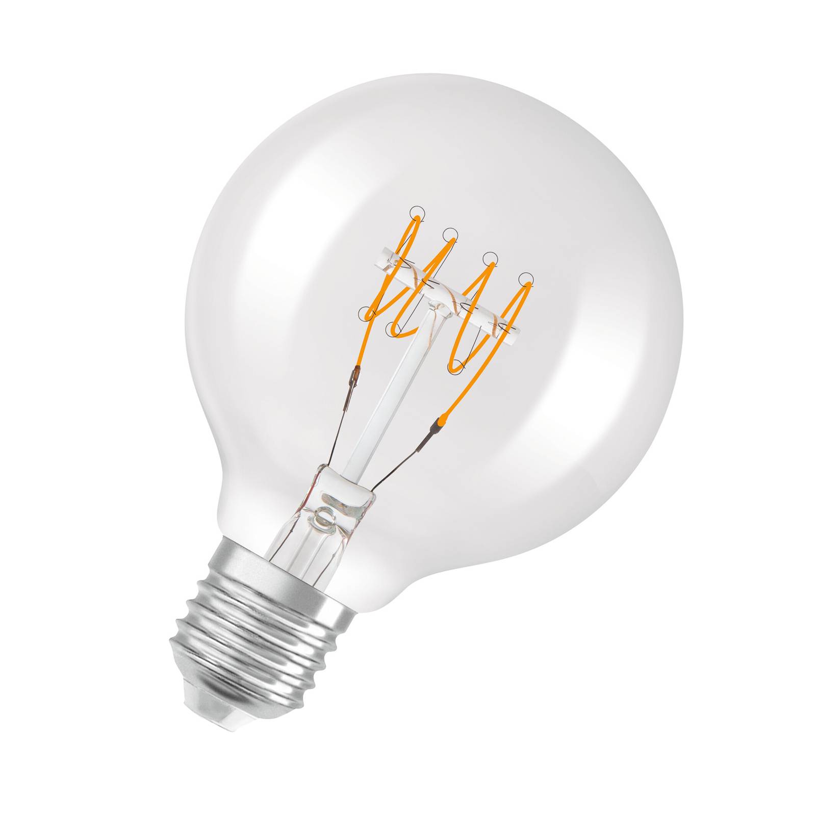 foto del prodotto osram led globe e27 g80 4,8w 2.700k filamenti dimm