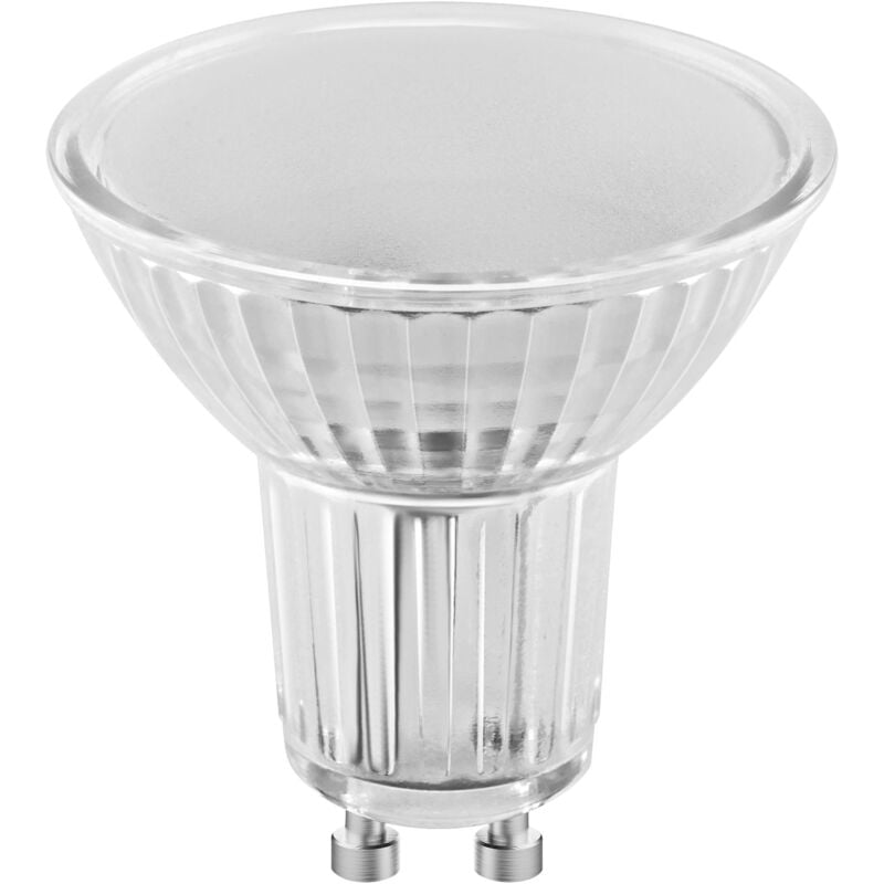 foto del prodotto osram led star par16, attacco gu10, bianca calda, 2700 k, 4.3 w, equivalenti a 50 w, led star par16, chiaro, confezione da 6 pezzi