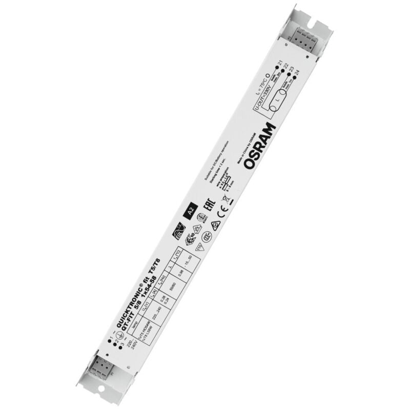 foto del prodotto osram ledvance quicktronic qt fit 5 8 qt fit 5 8 1x54 58 220 240 lve 4008321873828 