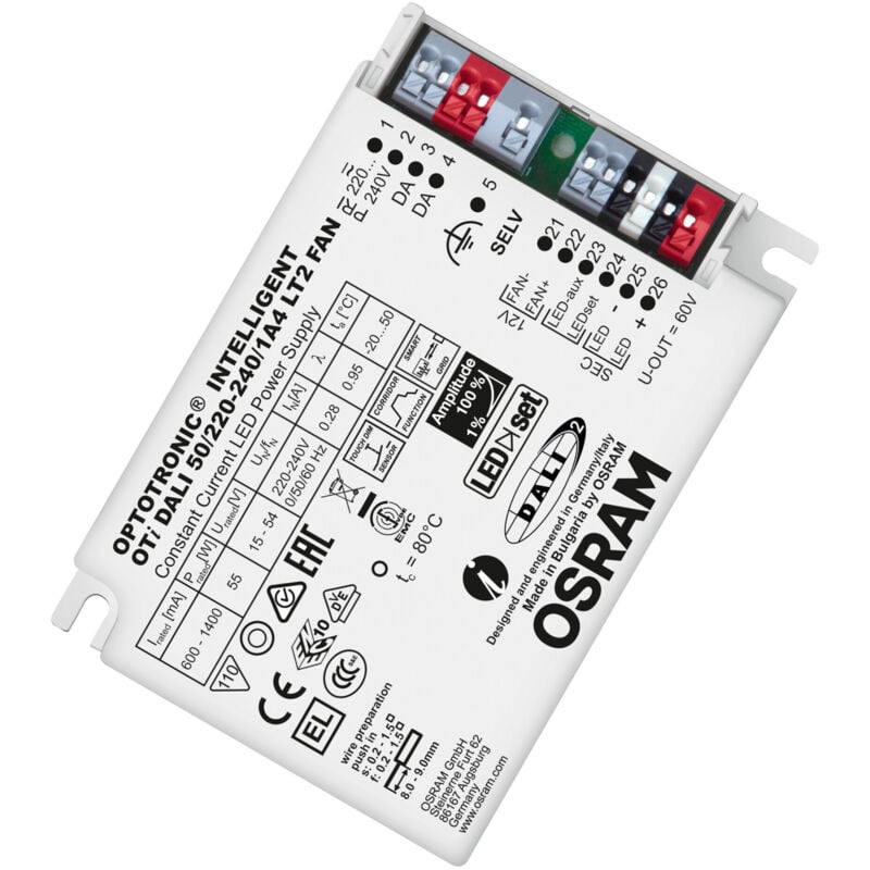 foto del prodotto osram optotronic oti dali cc trasformatore led oti dali50 220-240 1a4lt2fandim
