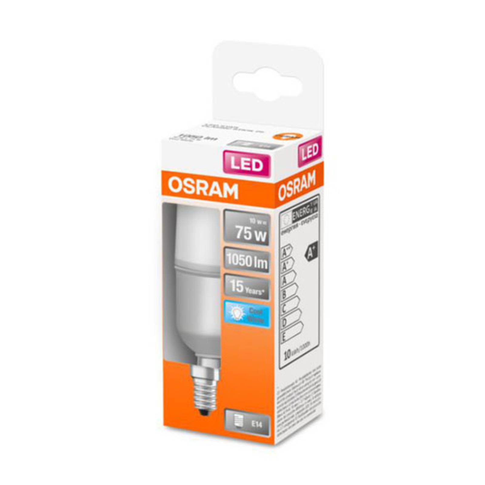 foto del prodotto osram sorgente luminosa led star stick, e14, 9 w, opaca, 4.000 k
