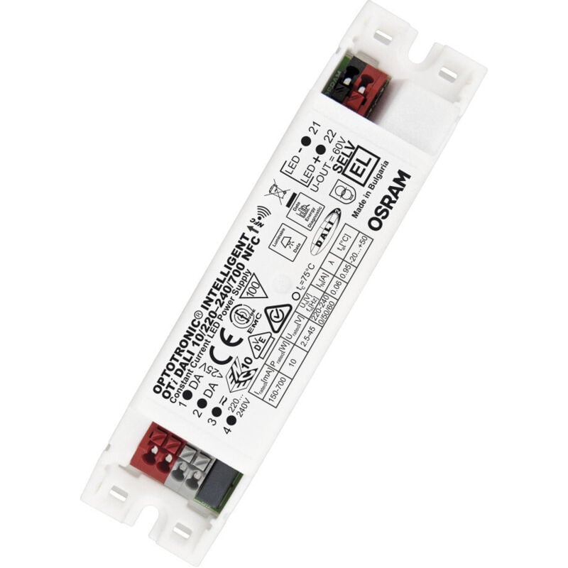 foto del prodotto osram trasformatore led oti dali 10 220 240 700 nfc lve 4062172250269 