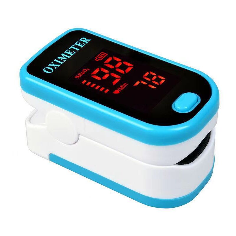 foto del prodotto ossimetro da dito professionale, pulsossimetro elettronico digitale con cardiofrequenzimetro, misuratore di saturazione del sensore di ossigeno,